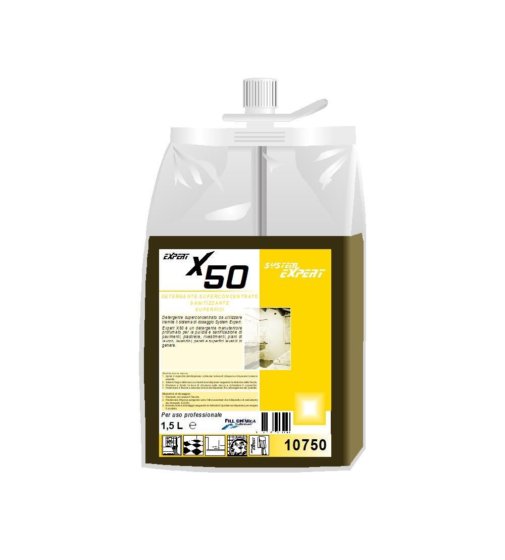 Expert X50 - sanitising detergent for surfaces ml 1500