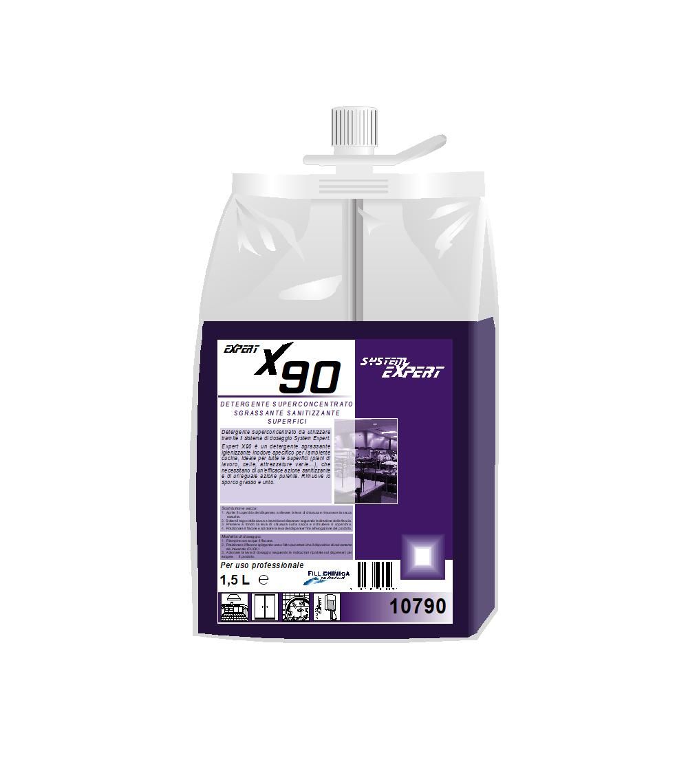 Expert X90 - sanitising and degreasing detergent ml 1500