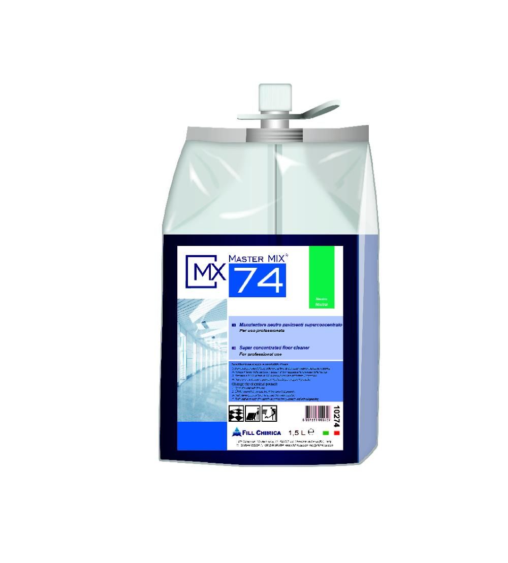 Master Mix MX 74 - neutral maintenance det. for floors ml 1500