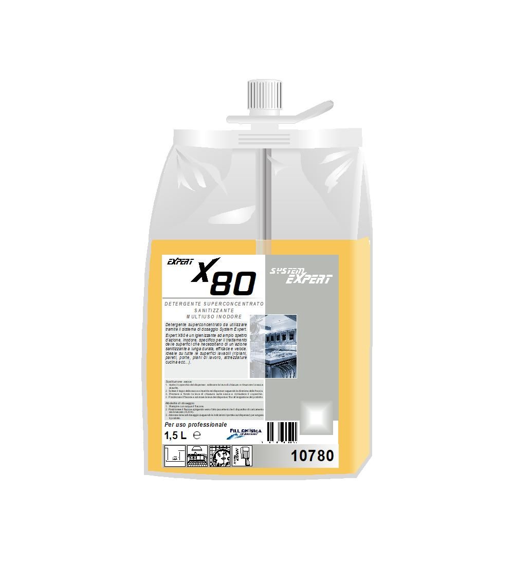 Expert X80 - odourless multipurpose disinfectant ml 1500